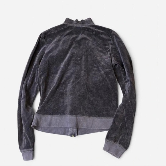 Women's Elegant Black Velvet Utility Jacket - Picture 4 of 5